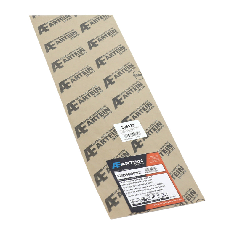 Joint feuille papier huile Artein oil 195X475 MM (m) epaisseur 0,25 MM (resiste jusqu'a 120°c)