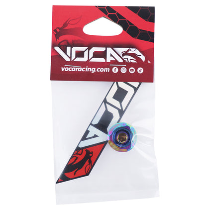 Bouchon d'huile VOCA RACING alu CNC néo-chrome M14X1,50