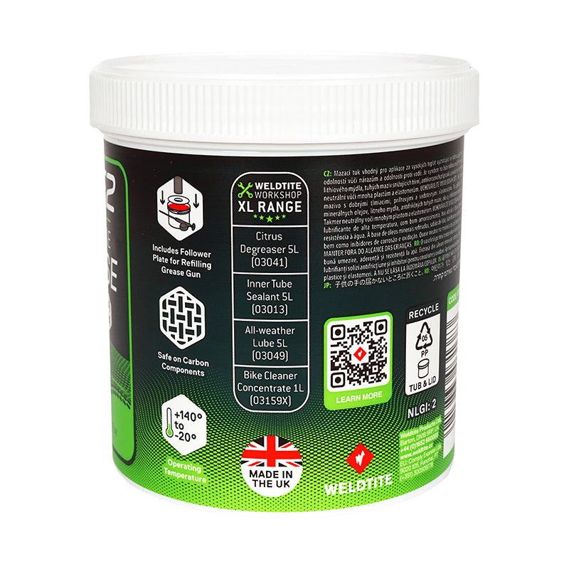 Graisse vélo Weldtite TF2 au Teflon 500 g