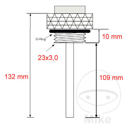 Jauge Indicateur Température Huile JMP 23X3.0 mm