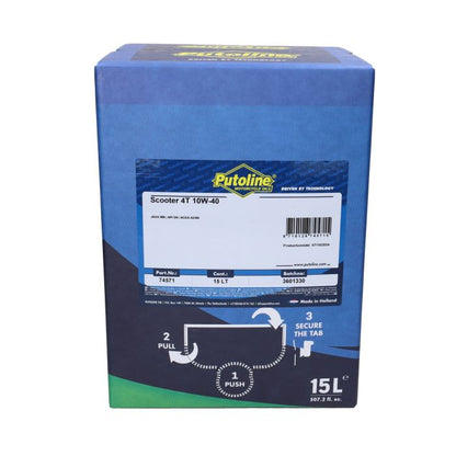 Huile moteur Putoline Scooter 4T 10W-40 bidon 20L