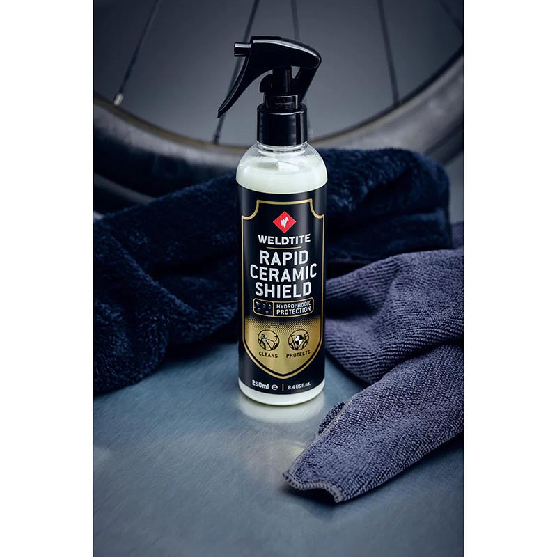 Protecteur Weldtite Rapid Ceramic Shield spray 250 ml avec 2 chiffons microfibre