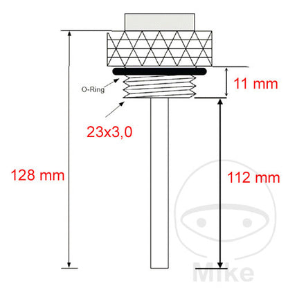 Indicateur de température d'huile JMP M 23x3.0 mm