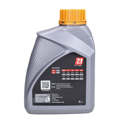 Huile moteur Malossi huile 10W50 synthétiseur complet. Bouteille de 1L 7619287b