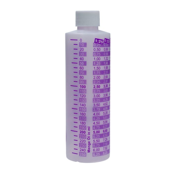 Doseur gradué Schmitt 2T huile de mélange 250 ml pourpre