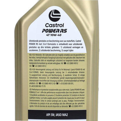 Huile moteur Castrol 10W40 4T RS de puissance 1L 15f533