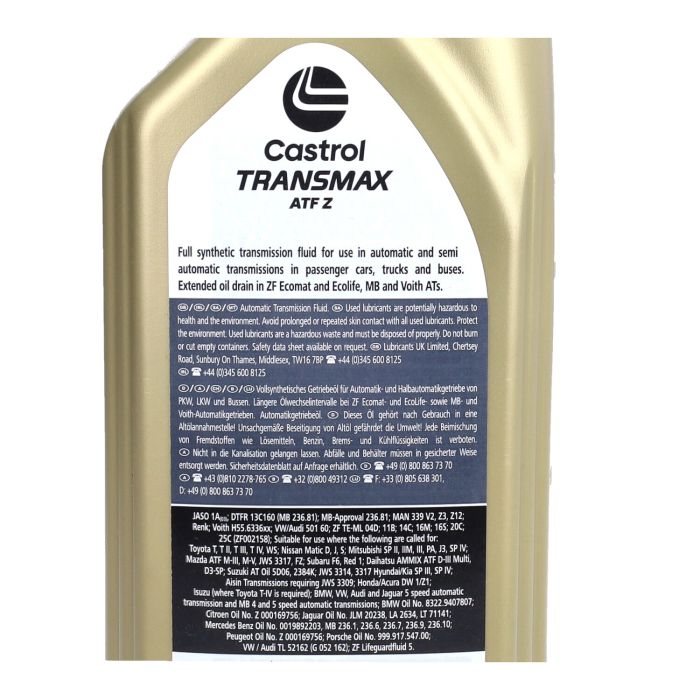 Huile de transmission Castrol ATF transmax z Bouteille de 1L 15f0b8