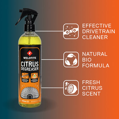 Dégraissant Weldtite Dirtwash Citrus transmission spray 400 ml