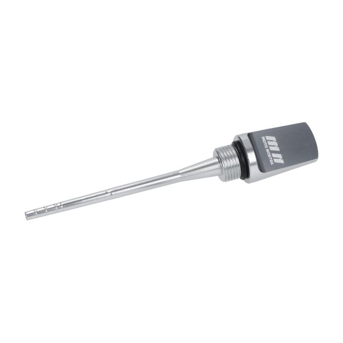 Jauge d'huile Moto-Nostra aluminium argent GTS 125cc, GTS 250cc, GTS 300, GTS 310, Vespa MN1059SI
