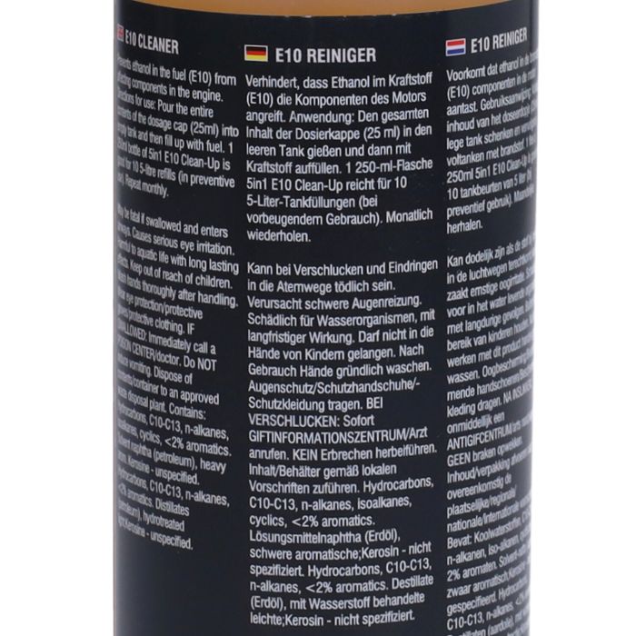 Nettoyage de l'E10 5 in 1 Bouteille 250 ml