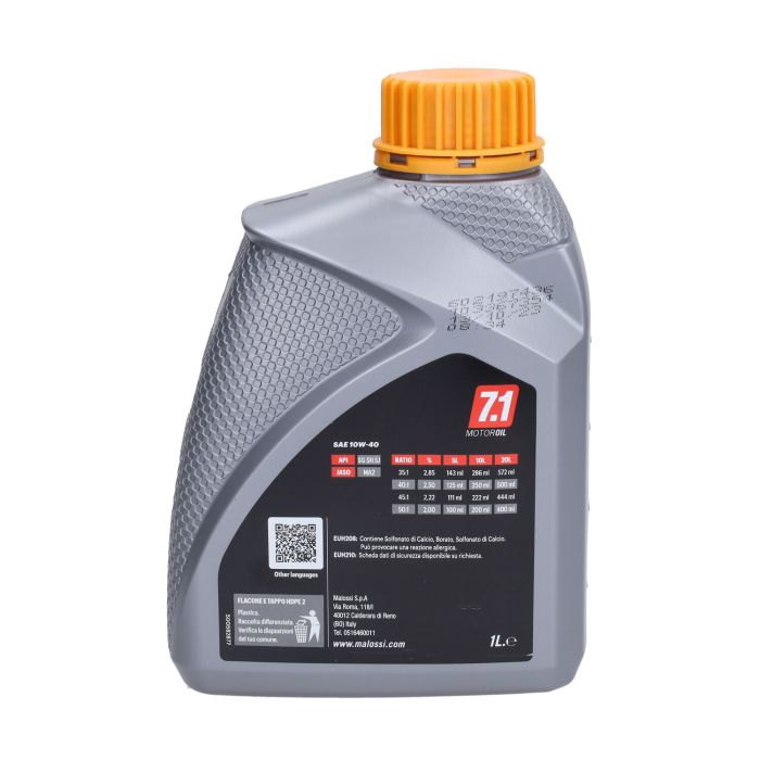 Huile moteur Malossi 10W40 scooter 1L