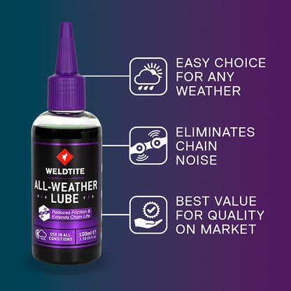 Lubrifiant chaîne Weldtite All Weather 100 ml