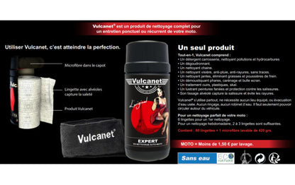 80 lingettes de nettoyage moteur VULCANET